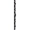 Ekena Millwork Angel Ceiling Medallion (Fits Canopies up to 4 3/8"), 20 7/8"OD x 3 5/8"ID x 1"P, Jet Black CM20ANBLF - alternate 3